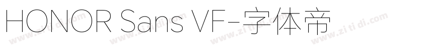 HONOR Sans VF字体转换